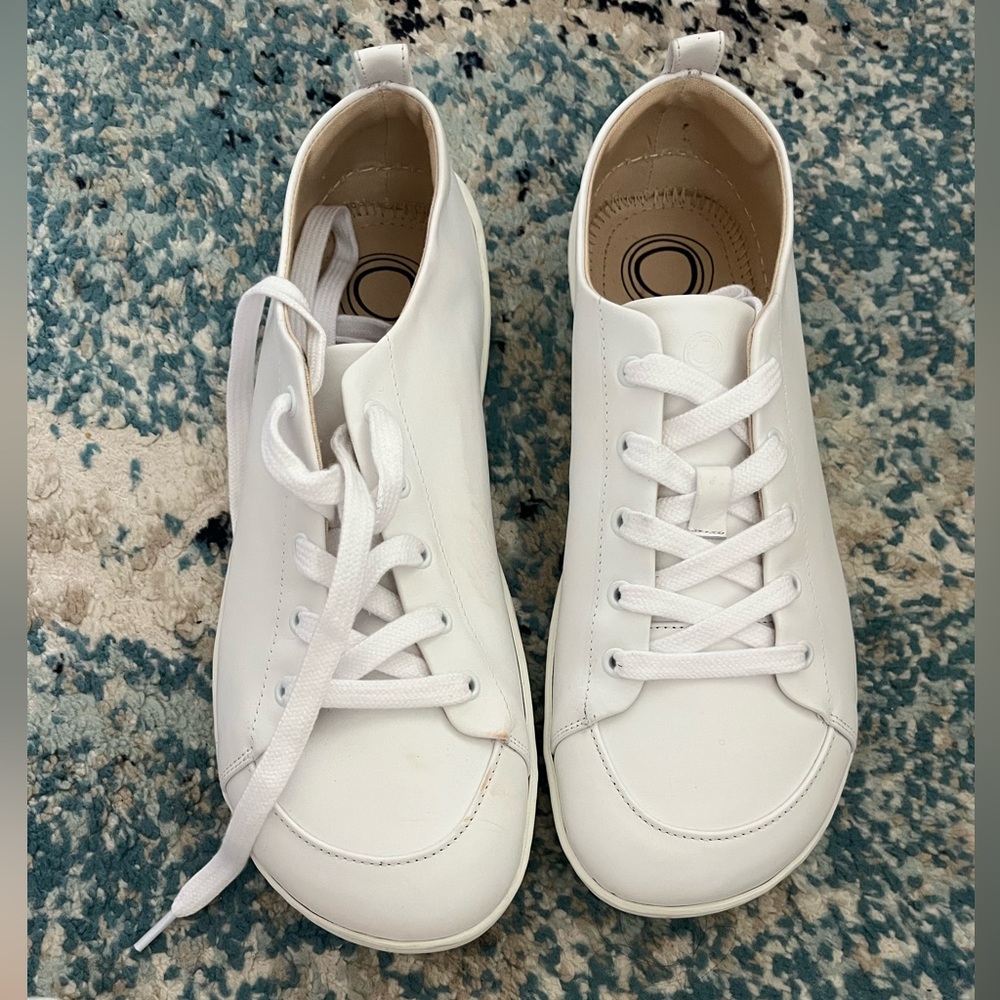 Mukishoes Raw genuine leather cloud women’s barefoot minimalist white shoes